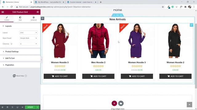 How to make a woocommerce product grid in WordPress using elementor free [ 2021 - Step By Step ] смотреть онлайн
