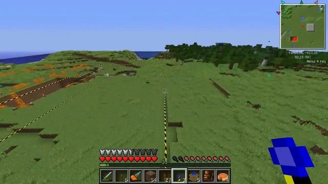 (49 часть) Minecraft Industrial Craft- Новый карьер (разметка маркером) смотреть онлайн