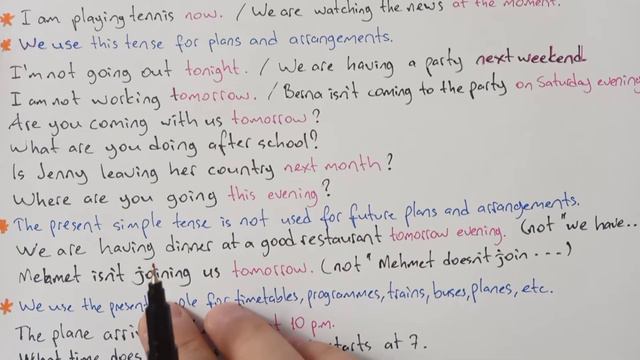 48- PRESENT CONTINUOUS FOR FUTURE MEANING (GELECEK ANLAMINDA ŞİMDİKİ ZAMAN) смотреть онлайн