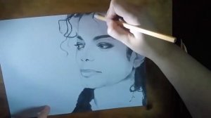 michael jackson pencil drawing / майкл джексон Портрет карандашом!