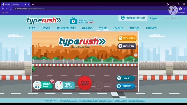 Type Rush Race - Worldwide League of Typing Racers by Felongzkie ForEver #Game1 смотреть онлайн