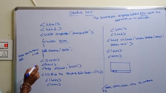 Status bar in Java Script ||Web Technology in Telugu || By Mr Sivarao смотреть онлайн