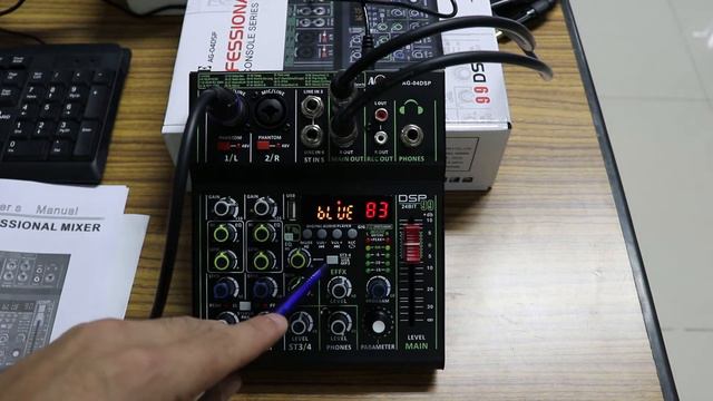 AONE AG-04 DSP มิกเซอร์จิ๋ว เอฟเฟค 99 โปรแกรม สอนการใช้งานและตั้งค่า смотреть онлайн