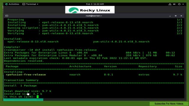 How To Install FFmpeg on Rocky Linux 8.5 смотреть онлайн