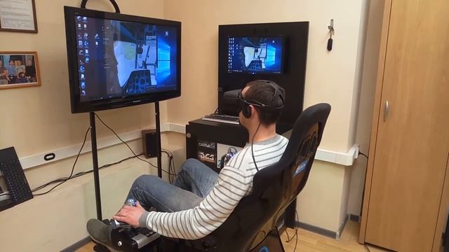 2DOF Авиа-Симулятор, VR аттракцион.