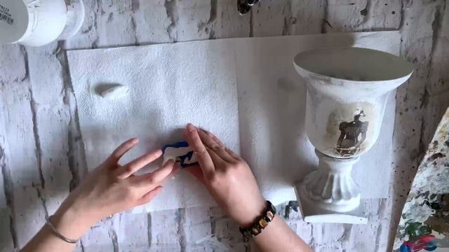 ?#Decoupage Tutorial Vintage Vase?Mixed Media?#Декупаж мастеркласс Винтажная ваза?DIYTUTORIAL ?