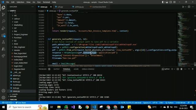 Custom HTML Design To Convert Pdf And Download Using Django | Python Django Framework смотреть онлайн