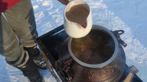 ♨️ Сытно! Суп из свинины в афганском казане | Быстрое приготовление свиной рульки! | Мясо в казане