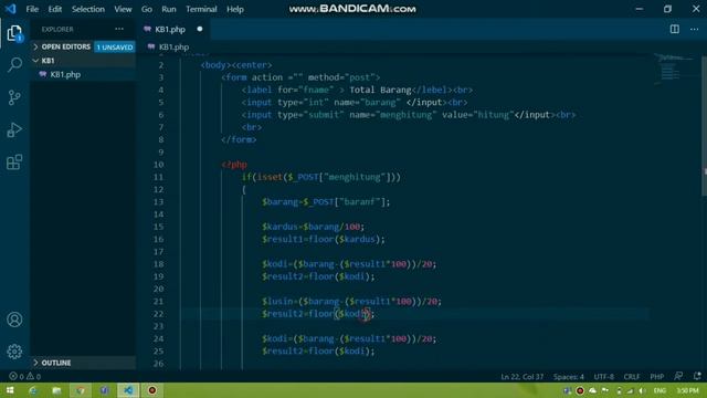 Ujian Akhir Semester - Algoritma Pemrograman - Kelas B - [Yohana Wulandari Bani-321810020] смотреть онлайн