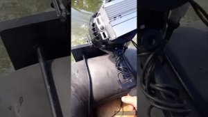 Лодочный электромотор из генератора.