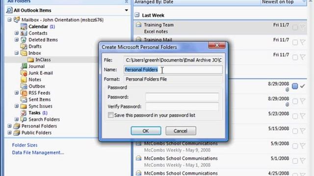 Offline Email Folders in Outlook смотреть онлайн
