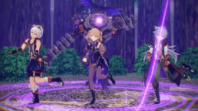 【MMD Genshin Impact】 ダンスロボットダンス 【Fischl, Bennett, Razor】 feat. Oz and Ruin Guard смотреть онлайн