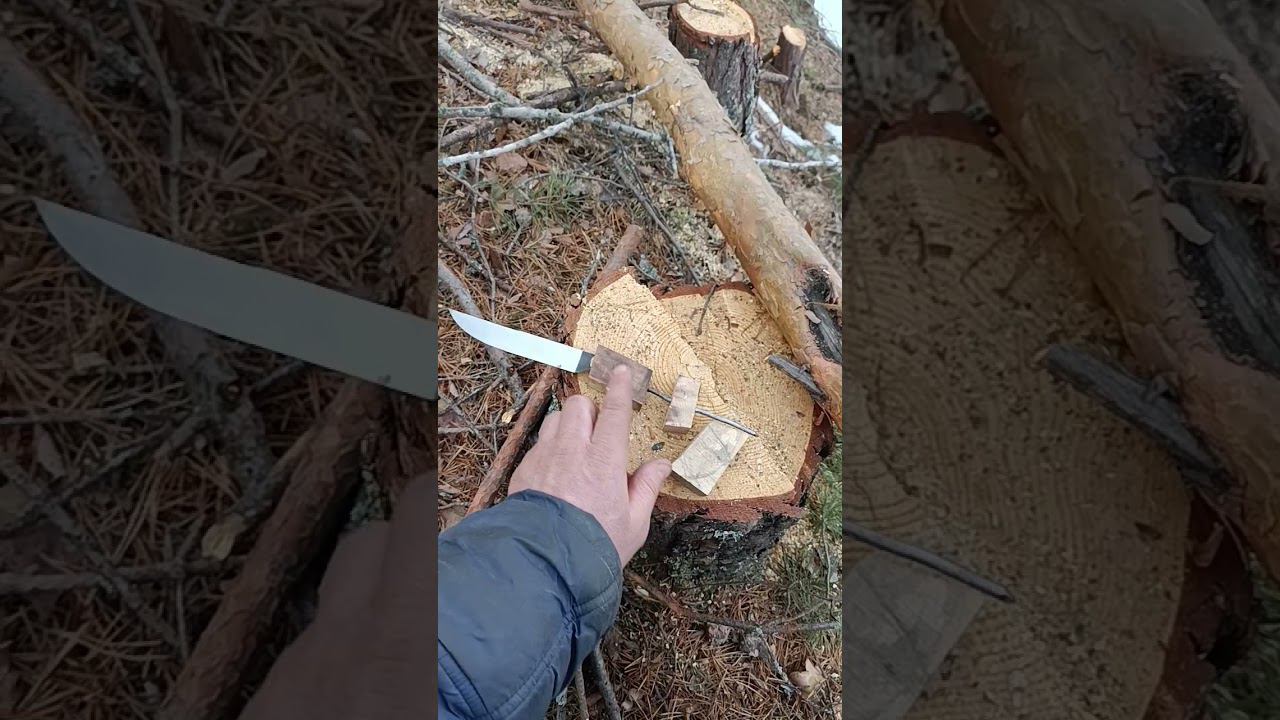 Будущая составная рукоять ножа. смотреть онлайн