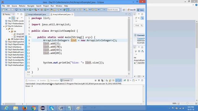 O3 Day 10 Collections 1 Arraylist смотреть онлайн