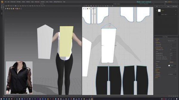 SETKA | Создание одежды в Marvelous Designer: третий урок.