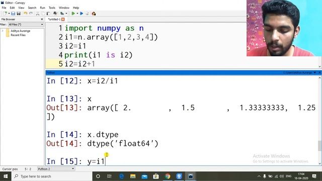 Numpy - Arithmetic Operations On Array | Python | CS/IP 11/12 | CBSE 2020 смотреть онлайн