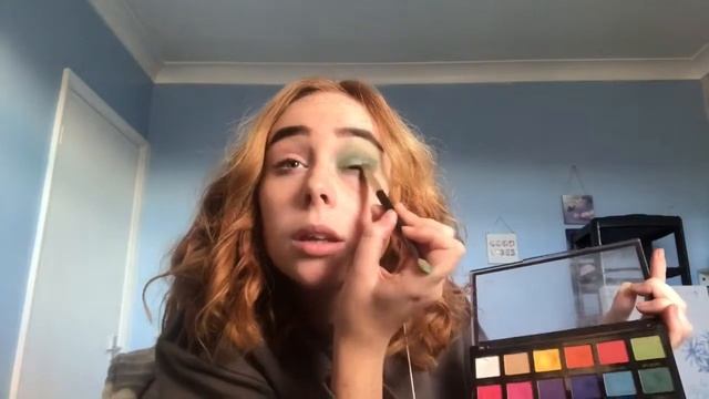 Green glow makeup tutorial!! ? смотреть онлайн