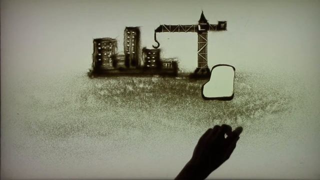 Как нарисовать песком грузовик и трактор смотреть онлайн