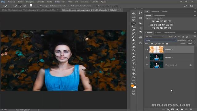 Tutorial Photoshop CC 2017 - Alterando cores em suas imagens смотреть онлайн
