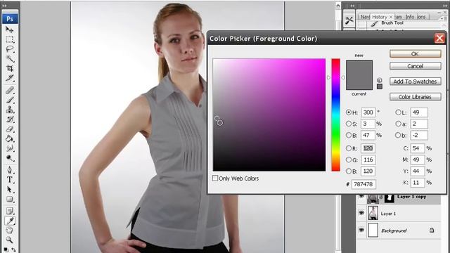 Photoshop change a shirt from white to red or even black смотреть онлайн