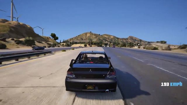 Mitsubishi Lancer Evo IX MR 450 HP - GTA 5 Test Drive смотреть онлайн