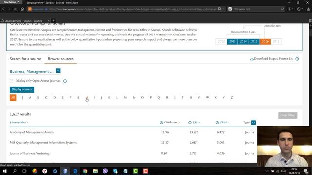 How to search and analyze the journals indexed in the Scopus database Method 1 смотреть онлайн