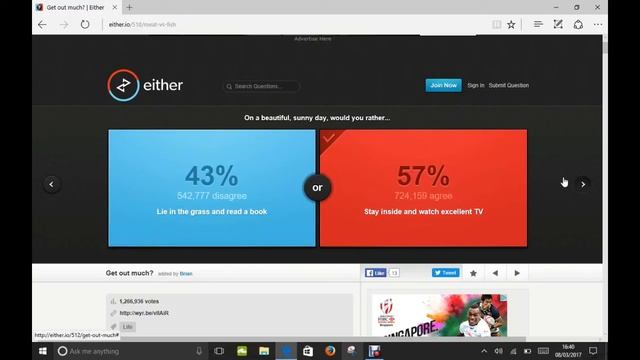 #Would you Rather¦Either.io смотреть онлайн