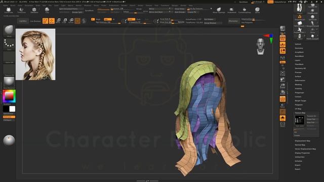 Teaser Tutorial Premium How to groom Hair Cards for video game characters смотреть онлайн