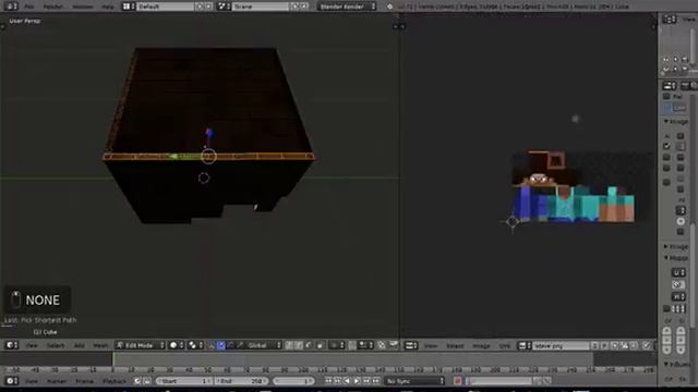 Blender Tutorial : How to customize Minecraft Steve Rig!!! смотреть онлайн