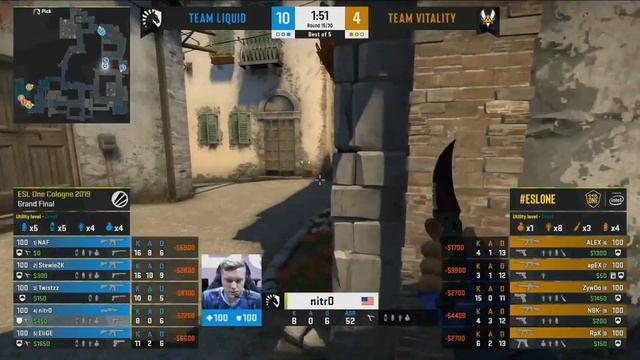 CS:GO - Team Liquid vs Team Vitality - Inferno - ESL One: Cologne 2019 смотреть онлайн