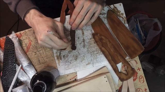 Брутальный нож. Кованый больстер. смотреть онлайн