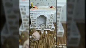 камин из кортонных коробок своими руками