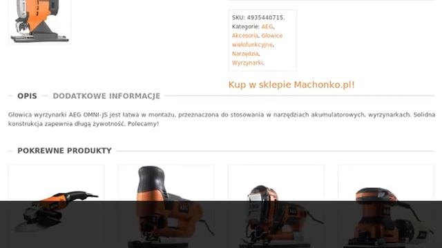 GŁOWICA WYRZYNARKI AEG OMNI-JS