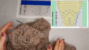 Шаль ПАУЛИНА | Подробный МК | Часть 3