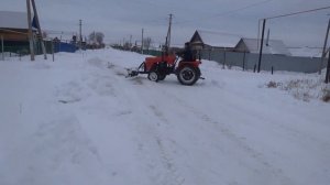 Уралец против снега! Сделал ПОВОРОТНЫЙ отвал для минитрактора ч2