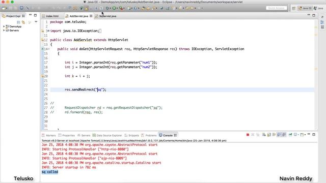 #9 Servlet and JSP Tutorial | sendRedirect | URL Rewriting смотреть онлайн