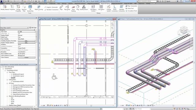 MagiCAD 2016.4 for Revit - Multi Crossing Tool смотреть онлайн