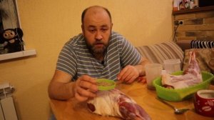 Бараний ОКОРОК варено копченый  копченая баранья нога. копченый окорок