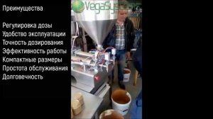 АВТОМАТ по разливу МАЙОНЕЗА и КЕТЧУПА, густых продуктов Vega mayonnaise and ketchup production H1550