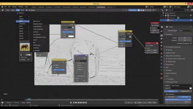 Create a Pencil Sketch Effect to a Photo Image in Blender Compositing Tutorial смотреть онлайн