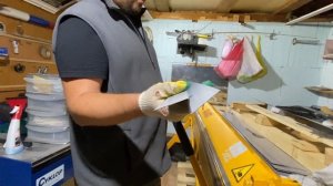 Гнем не простой элемент. Стартовая планка откоса.