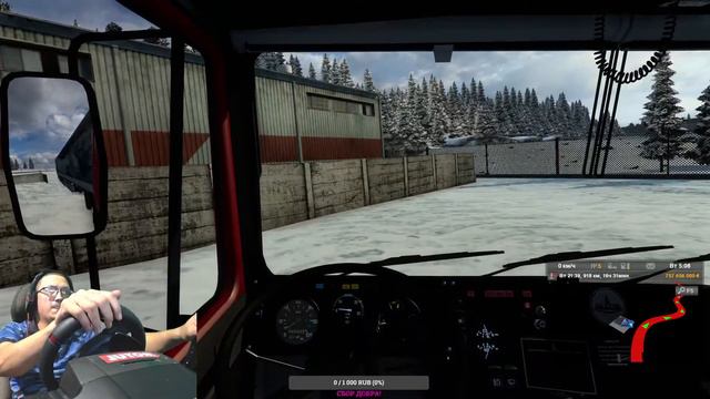 ETS 2 Российские просторы, снег, тайга MOD in Momo Mod 600 and Zshifter смотреть онлайн