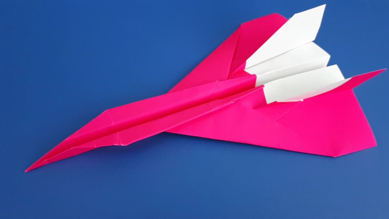 Как сделать самолет из бумаги. Ручная работа. Оригами. смотреть онлайн
