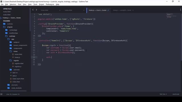 Create WebApp Using AngularJS and Firebase - Getting Started with Firebase (Part 5) смотреть онлайн