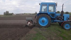 МТЗ-80 УК Чешская 2-х рядная сажалка посадка картошки