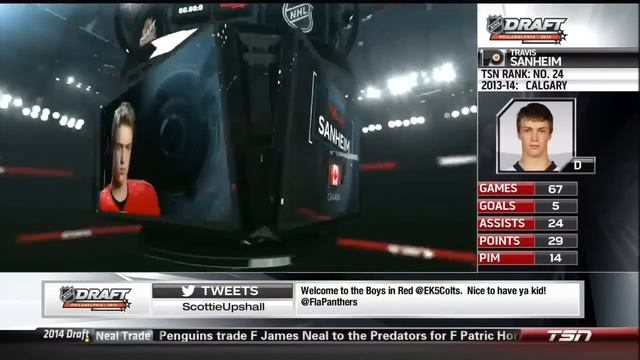 2014 NHL Draft. #17 Pick Overall Travis Sanheim Philadelphia Flyers смотреть онлайн