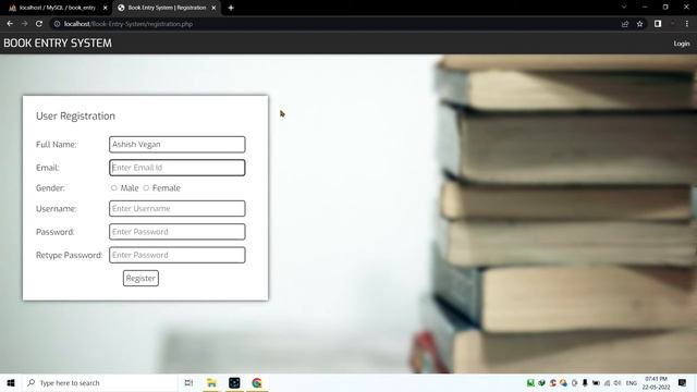 Library Book Entry System PHP Project | E - Library System Project | HTML CSS PHP | Hindi? смотреть онлайн