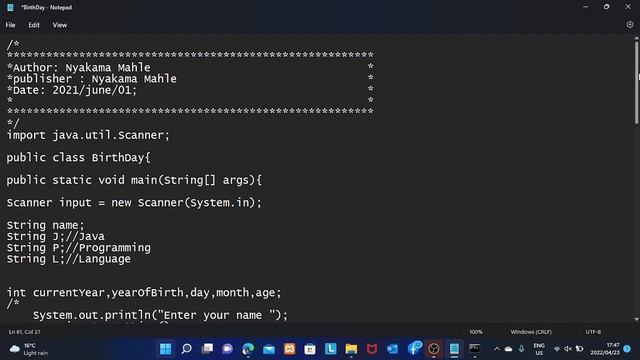 Portfolio,Github,Input and Output in java смотреть онлайн