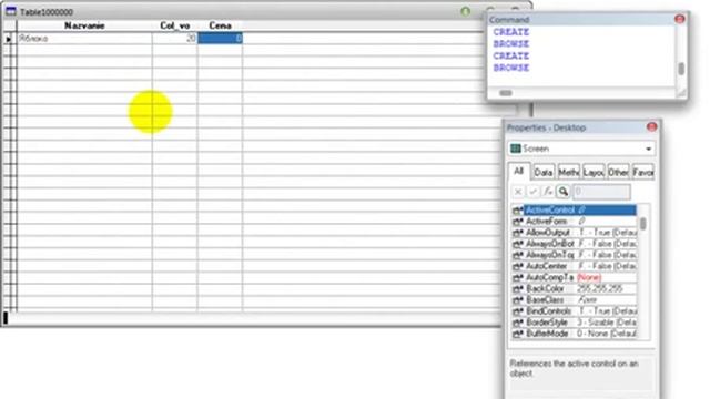 Создание таблицы в Visual Fox Pro 9.0 смотреть онлайн