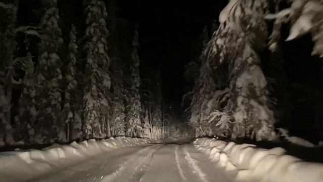 Зимняя сказка. Едем по припечорскому зимнику. смотреть онлайн